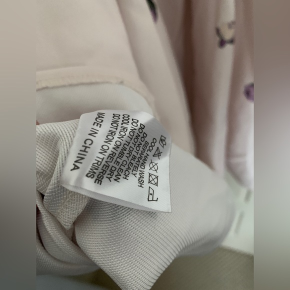 Chi Chi London Purple & White Floral Knee Length Dress Size UK 10/US 6 - Picture 5 of 7